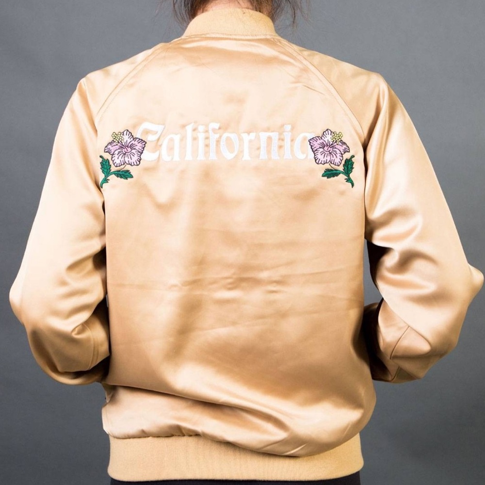 Stussy Gold Satin California Jacket